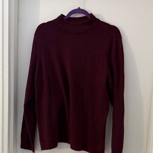 Style & Co. Deep Burgundy Turtleneck Sweater